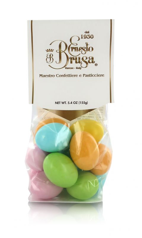 ovetti di cioccolato confettati con ripieno di crema alla nocciola - 155 g