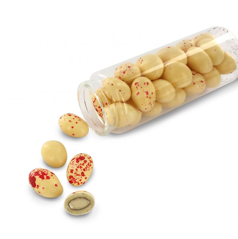confetti con mandorla tostata ricoperta di cioccolato bianco al gusto babà - linea 