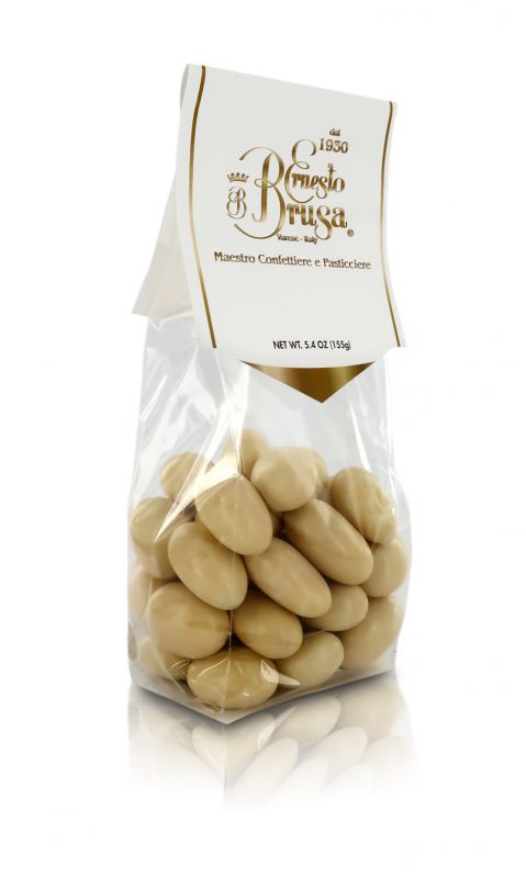 confetti con mandorla tostata ricoperta di cioccolato bianco al gusto rum, beige - linea 