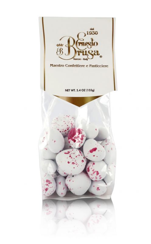 confetti con mirtillo rosso essicato ricoperto di cioccolato bianco e fondente, bianchi/rosa - linea 