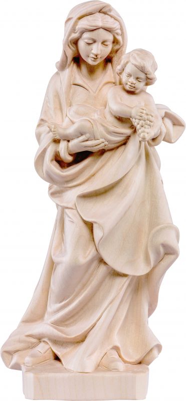 statua della madonna dell'uva da 20 cm in legno naturale - demetz deur