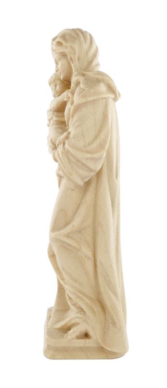 statua della madonna tirolese in legno naturale, linea da 10 cm - demetz deur