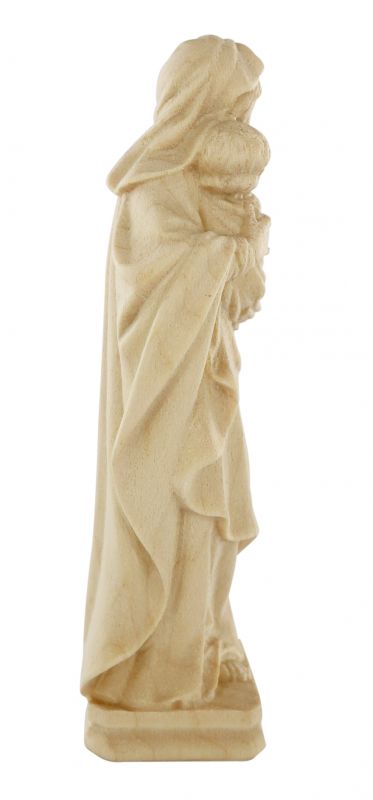 statua della madonna tirolese in legno naturale, linea da 10 cm - demetz deur