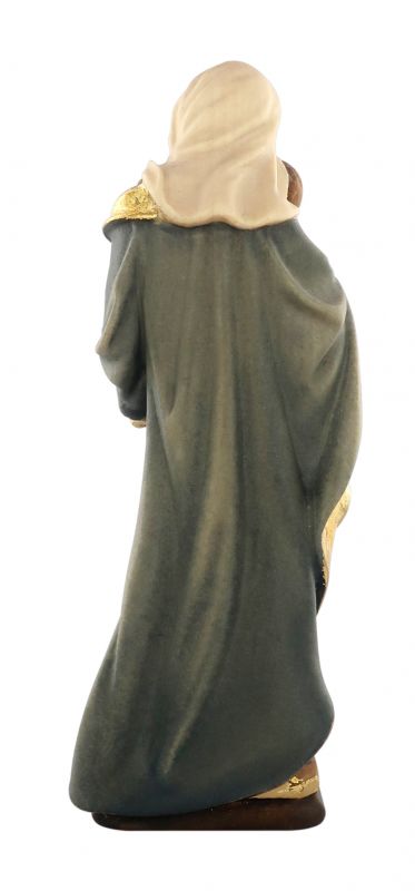 statua della madonna tirolese in legno dipinto a mano, linea da 10 cm - demetz deur