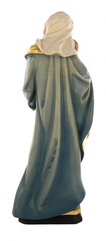 statua della madonna tirolese in legno dipinto a mano, linea da 30 cm - demetz deur