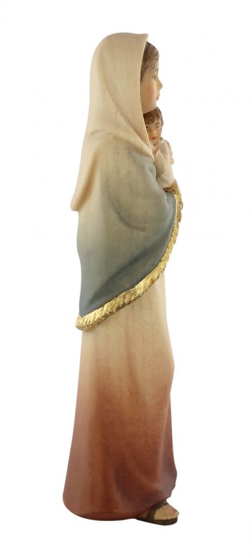 statua della madonna ferruzzi, linea da 10 cm, in legno dipinto a mano - demetz deur