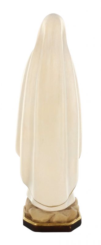statua della madonna di lourdes in legno dipinto a mano, linea da 20 cm - demetz deur