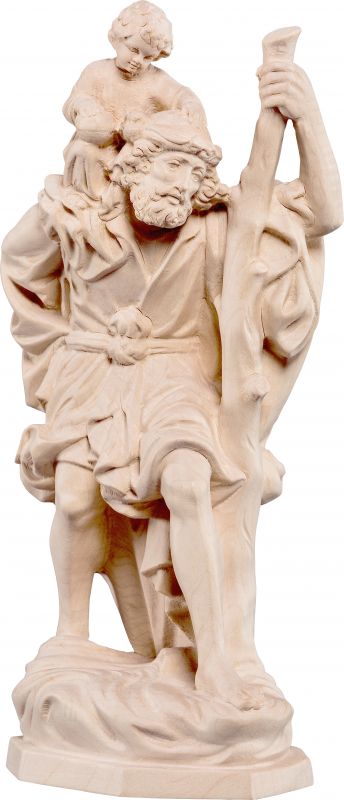 san cristoforo duomo di colonia - demetz - deur - statua in legno dipinta a mano. altezza pari a 20 cm.