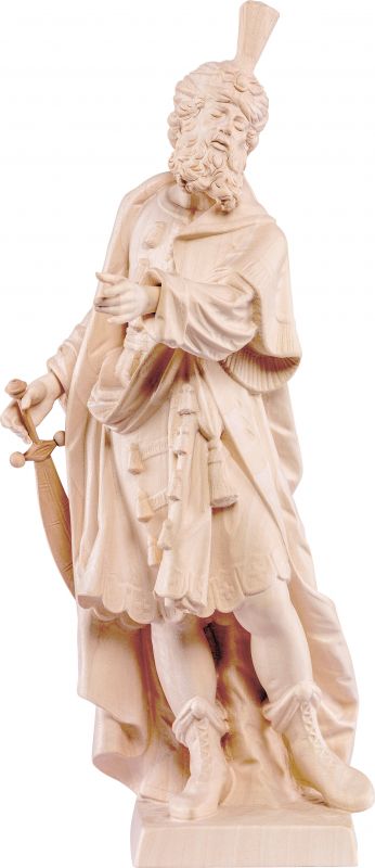 san cosimo - demetz - deur - statua in legno dipinta a mano. altezza pari a 30 cm.