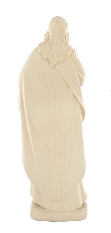 statua di gesù in stile classico, in legno naturale, linea da 20 cm - demetz deur