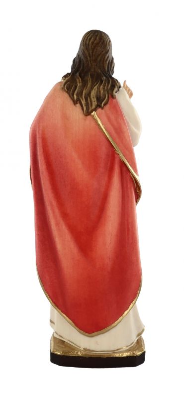 statua di gesù in stile classico in legno dipinto a mano, linea da 15 cm - demetz deur