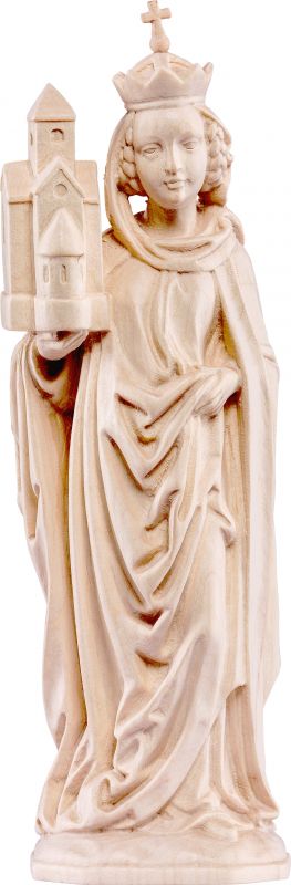 statua santa agnese - demetz - deur - statua in legno dipinta a mano. altezza pari a 50 cm.