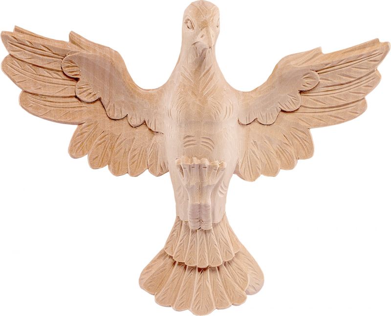 spirito santo tiglio - demetz - deur - statua in legno dipinta a mano. altezza pari a 23 cm.