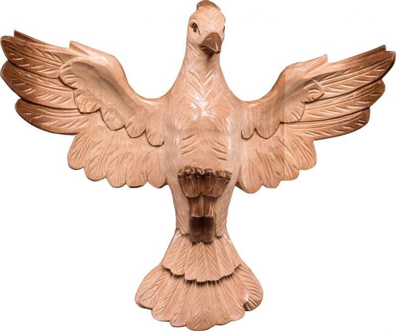spirito santo tiglio - demetz - deur - statua in legno dipinta a mano. altezza pari a 23 cm.