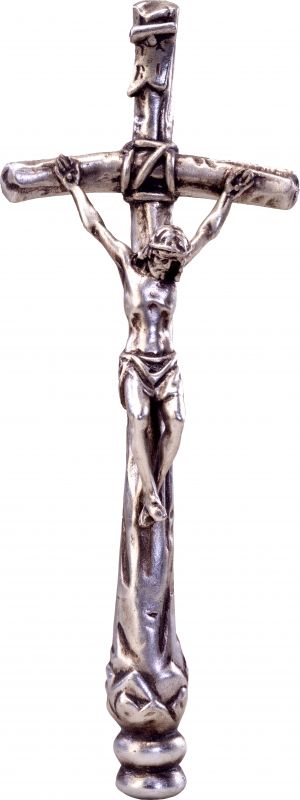 croce papa giovanni paolo ii. - demetz - deur - statua in legno dipinta a mano. altezza pari a 15 cm.