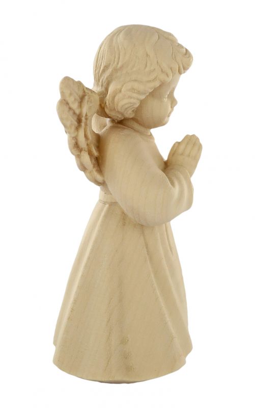 statuina dell'angioletto che prega, linea da 10 cm, in legno naturale, collezione angeli sissi - demetz deur
