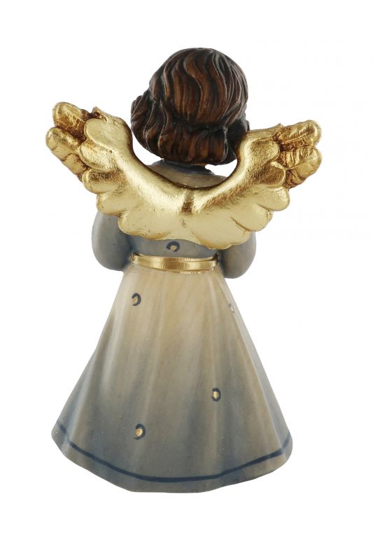 statuina dell'angioletto che prega, linea da 14 cm, in legno dipinto a mano, collezione angeli sissi - demetz deur