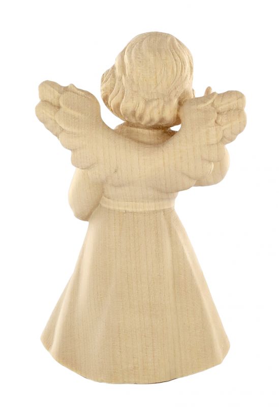 statuina dell'angioletto direttore d'orchestra, linea da 10 cm, in legno naturale, collezione angeli sissi - demetz deur