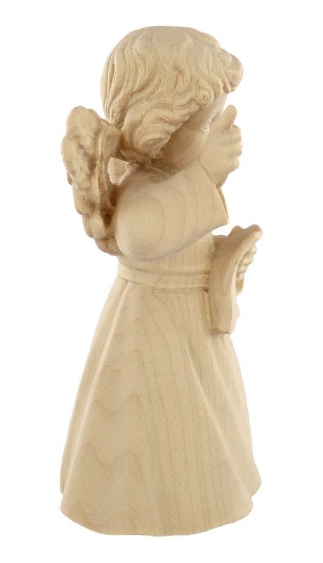 statuina dell'angioletto direttore d'orchestra, linea da 10 cm, in legno naturale, collezione angeli sissi - demetz deur