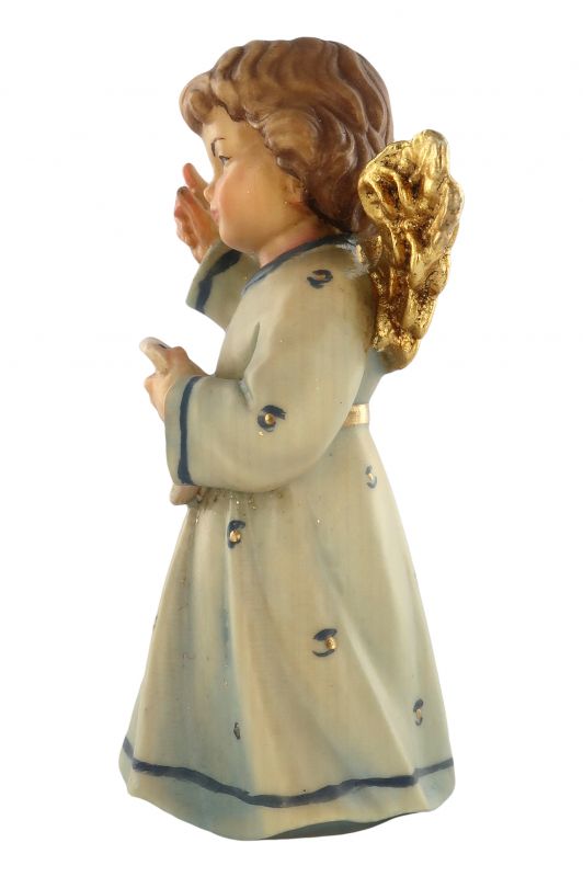 statuina dell'angioletto direttore d'orchestra, linea da 10 cm, in legno dipinto a mano, collezione angeli sissi - demetz deur