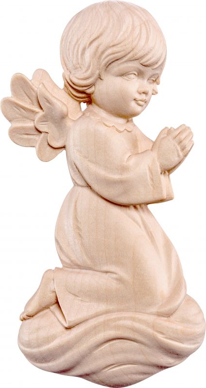 angelo pitti in preghiera - demetz - deur - statua in legno dipinta a mano. altezza pari a 12 cm.