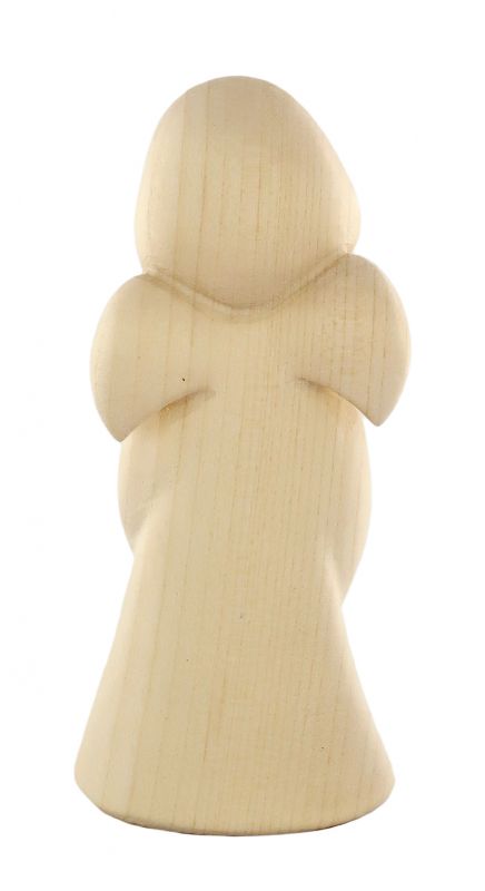 statuina dell'angioletto con quadrifoglio, linea da 11 cm, in legno naturale, collezione angeli sognatori - demetz deur