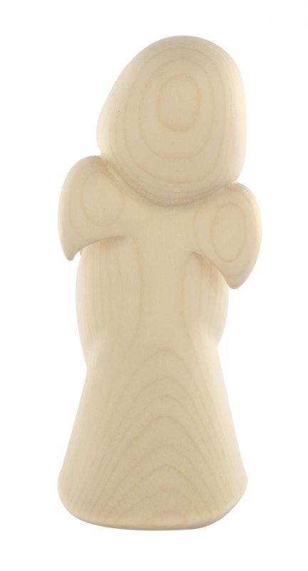 statuina dell'angioletto con colomba, linea da 11 cm, in legno naturale, collezione angeli sognatori - demetz deur