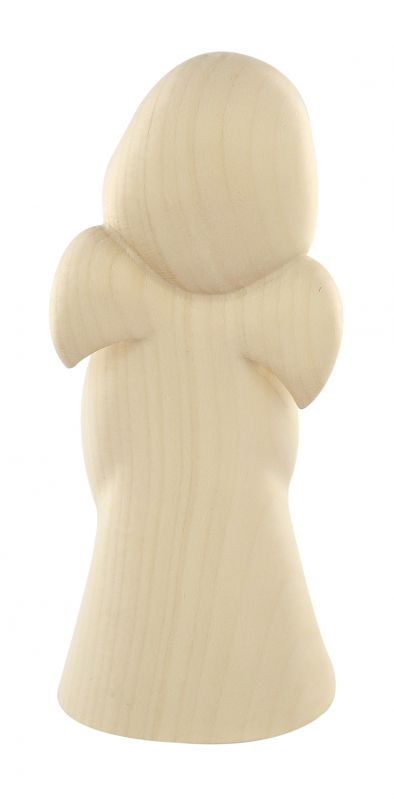 statuina dell'angioletto che canta, linea da 11 cm, in legno naturale, collezione angeli sognatori - demetz deur