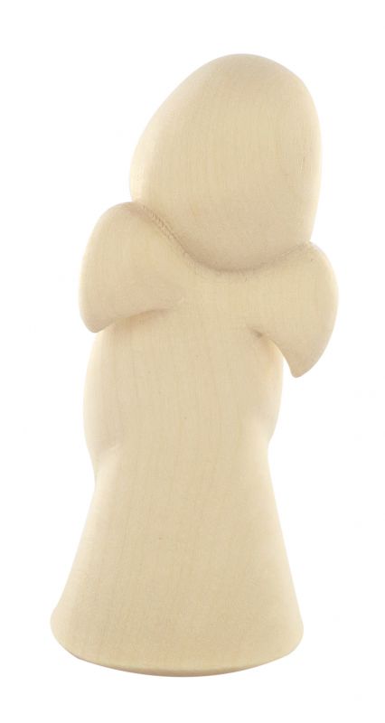 statuina dell'angioletto che canta, linea da 8 cm, in legno naturale, collezione angeli sognatori - demetz deur