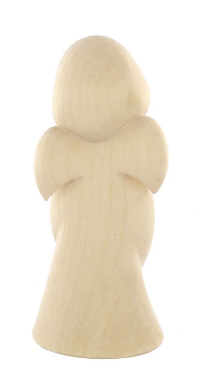 statuina dell'angioletto con flauto, linea da 6 cm, in legno naturale, collezione angeli sognatori - demetz deur