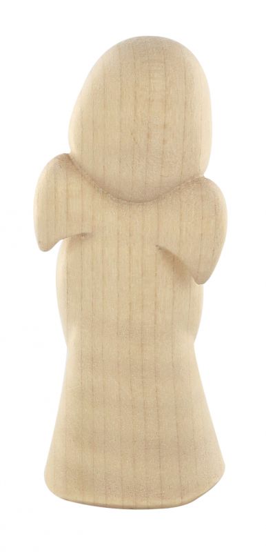 statuina dell'angioletto con lira, linea da 8 cm, in legno naturale, collezione angeli sognatori - demetz deur