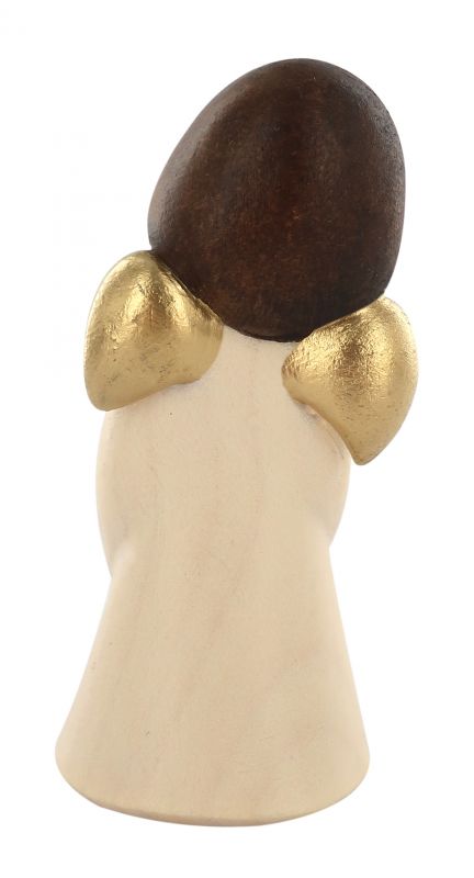 statuina dell'angioletto con cuore, linea da 11 cm, in legno dipinto a mano, collezione angeli sognatori - demetz deur