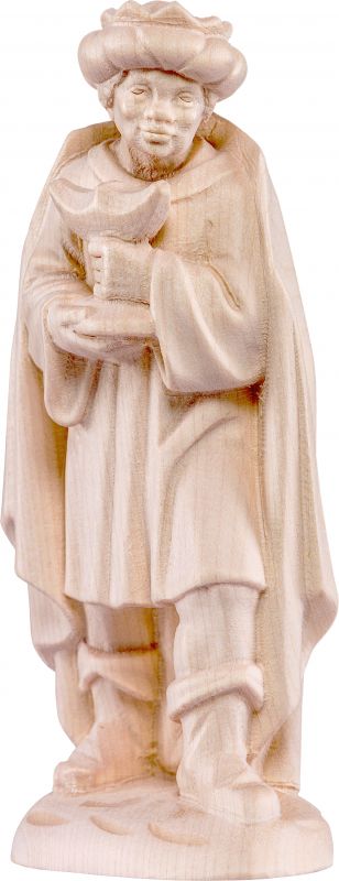 re casparre b.k. - demetz - deur - statua in legno dipinta a mano. altezza pari a 9 cm.