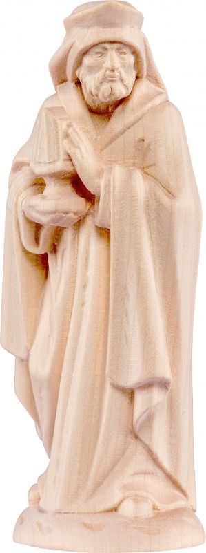 re baldassarre b.k. - demetz - deur - statua in legno dipinta a mano. altezza pari a 15 cm.