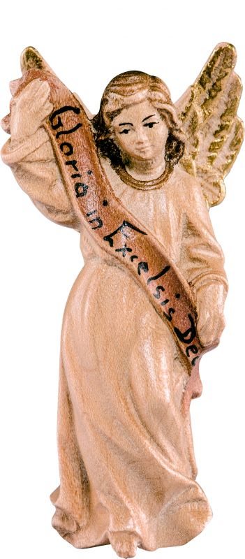 angelo b.k. - demetz - deur - statua in legno dipinta a mano. altezza pari a 15 cm.