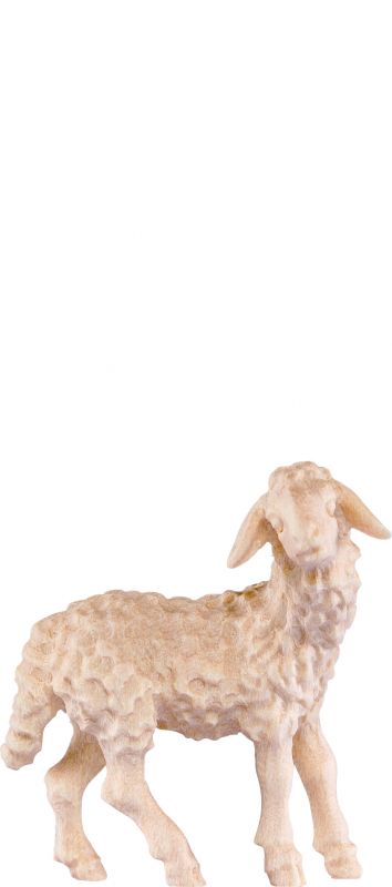 agnello b.k. - demetz - deur - statua in legno dipinta a mano. altezza pari a 9 cm.