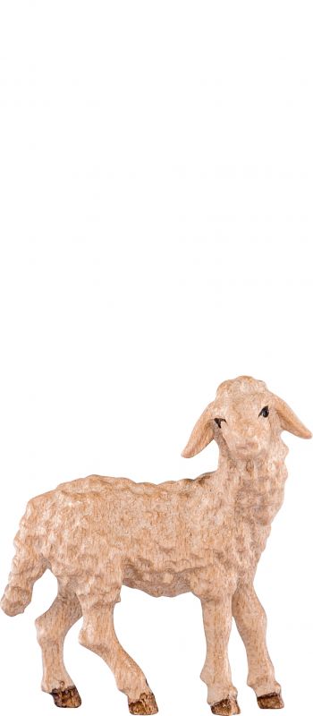 agnello b.k. - demetz - deur - statua in legno dipinta a mano. altezza pari a 15 cm.