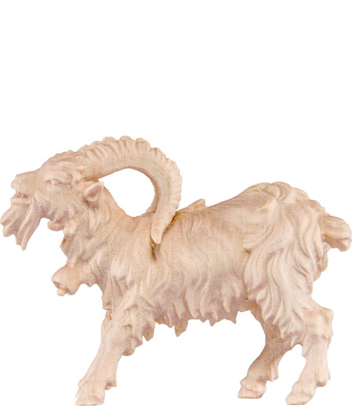 caprone b.k. - demetz - deur - statua in legno dipinta a mano. altezza pari a 18 cm.