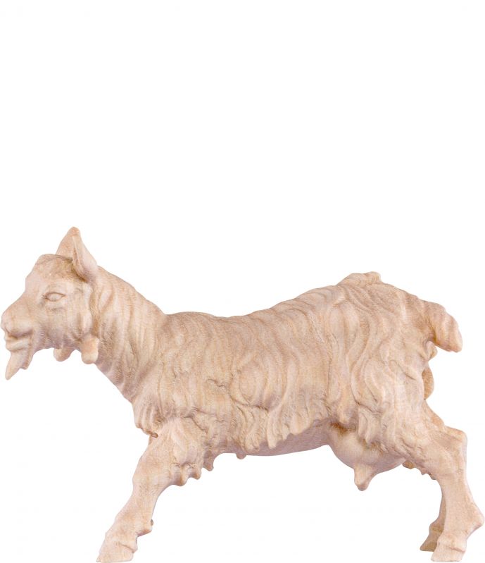 capra b.k. - demetz - deur - statua in legno dipinta a mano. altezza pari a 15 cm.