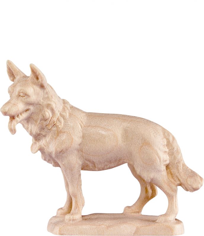 cane pastore b.k. - demetz - deur - statua in legno dipinta a mano. altezza pari a 18 cm.
