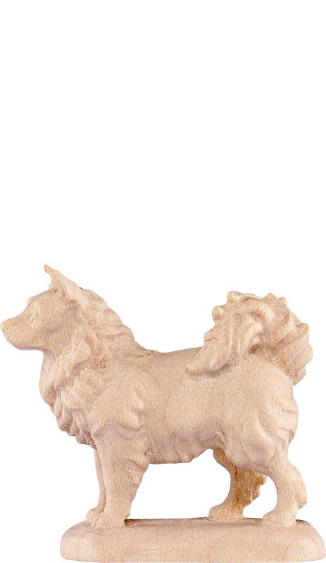 cane volpino  b.k. - demetz - deur - statua in legno dipinta a mano. altezza pari a 9 cm.
