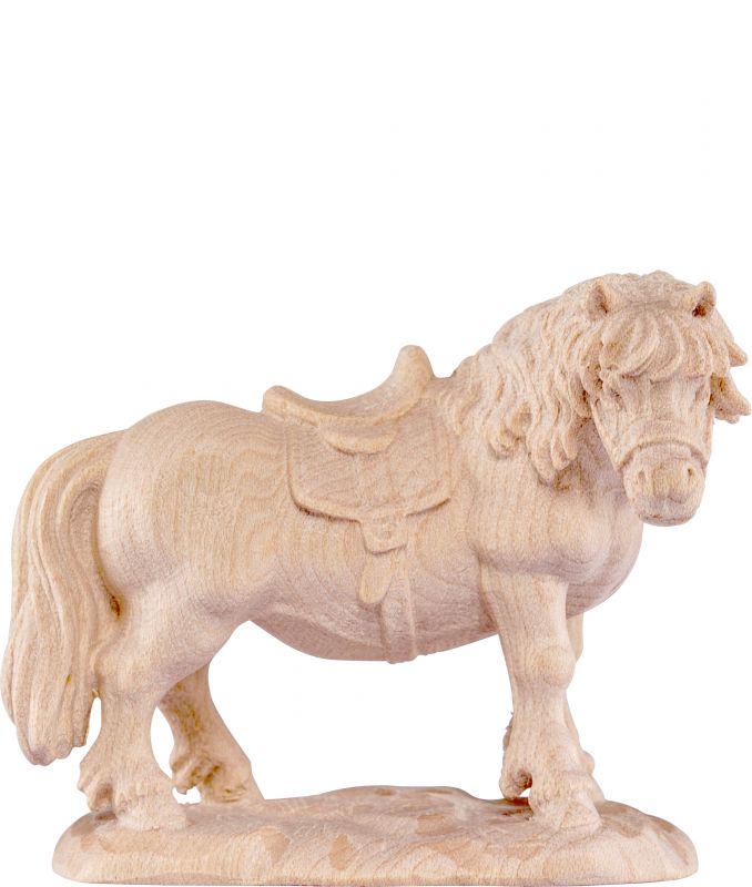 pony b.k. - demetz - deur - statua in legno dipinta a mano. altezza pari a 18 cm.