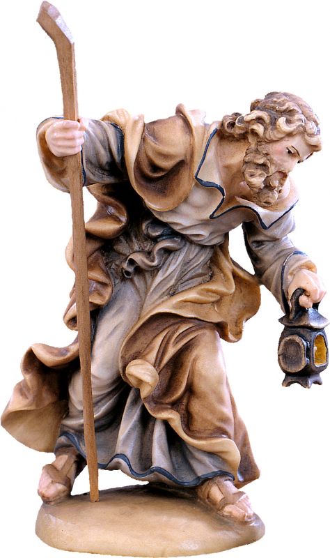 giuseppe d.k. - demetz - deur - statua in legno dipinta a mano. altezza pari a 14 cm.