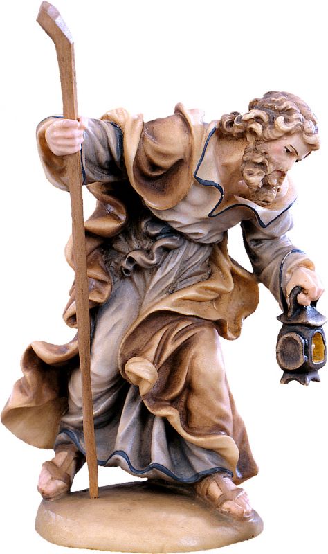 giuseppe d.k. - demetz - deur - statua in legno dipinta a mano. altezza pari a 40 cm.