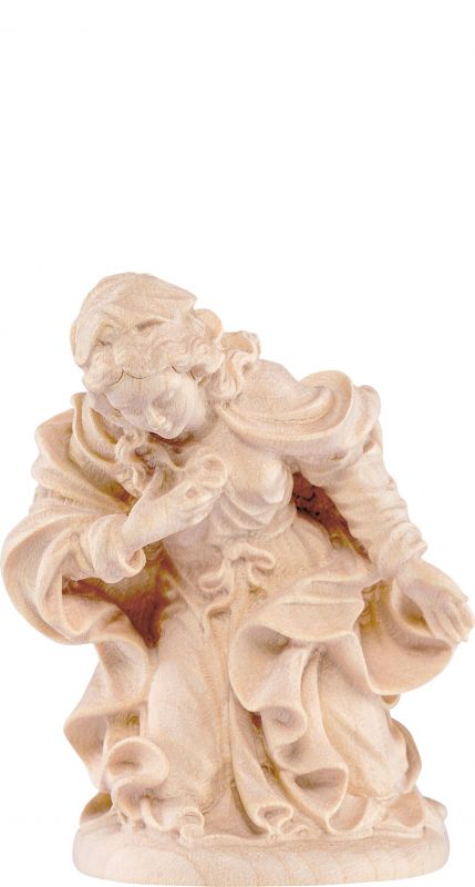 maria d.k. - demetz - deur - statua in legno dipinta a mano. altezza pari a 40 cm.