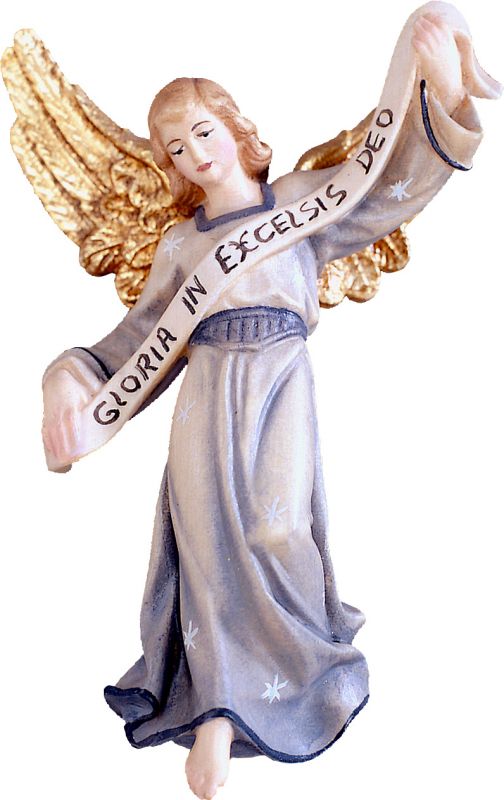 angelo d.k. - demetz - deur - statua in legno dipinta a mano. altezza pari a 14 cm.