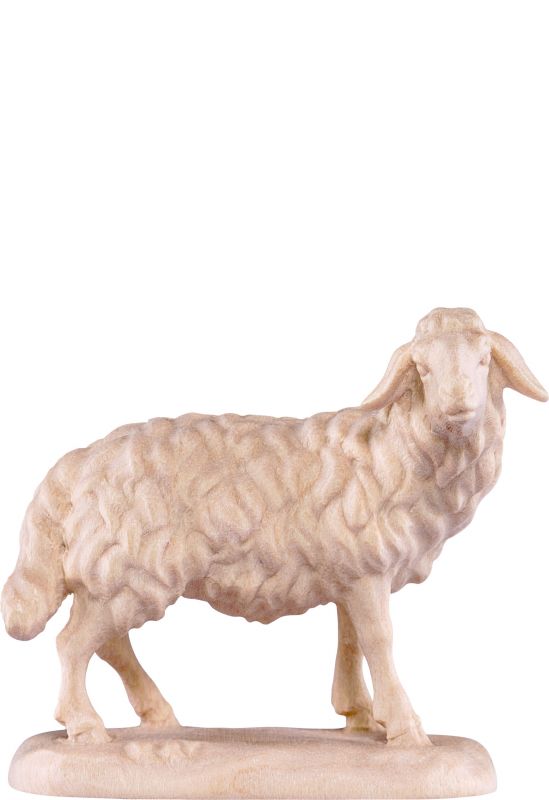 pecora dx  d.k. - demetz - deur - statua in legno dipinta a mano. altezza pari a 20 cm.