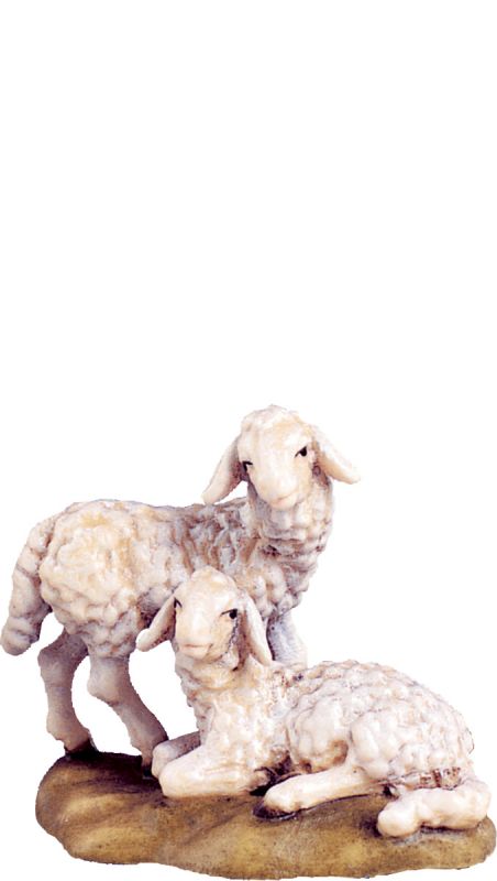 gruppo agnelli d.k. - demetz - deur - statua in legno dipinta a mano. altezza pari a 16 cm.
