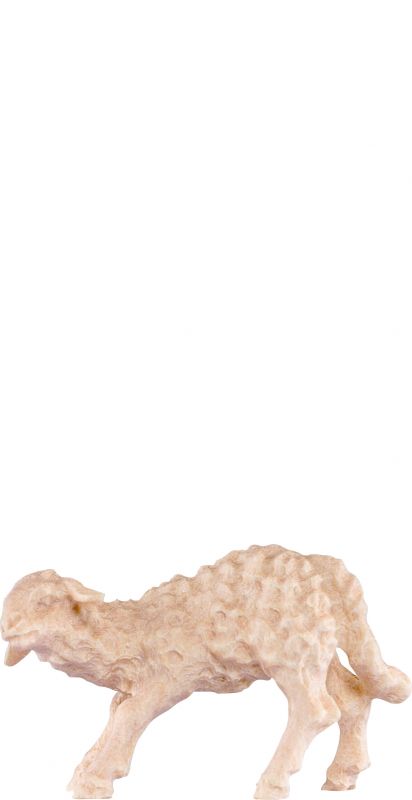 agnello poppante d.k. - demetz - deur - statua in legno dipinta a mano. altezza pari a 16 cm.