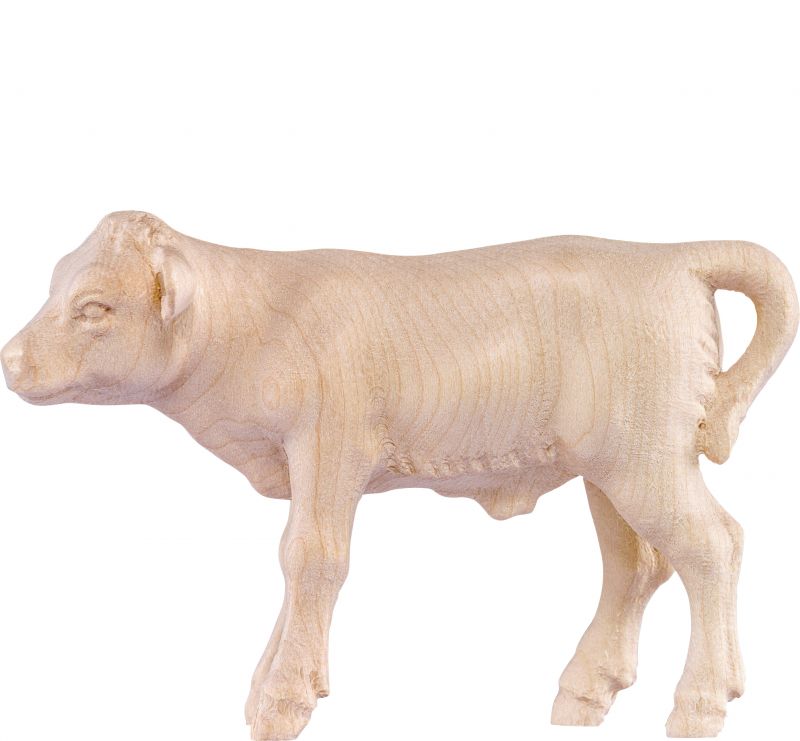 vitello d.k. - demetz - deur - statua in legno dipinta a mano. altezza pari a 16 cm.